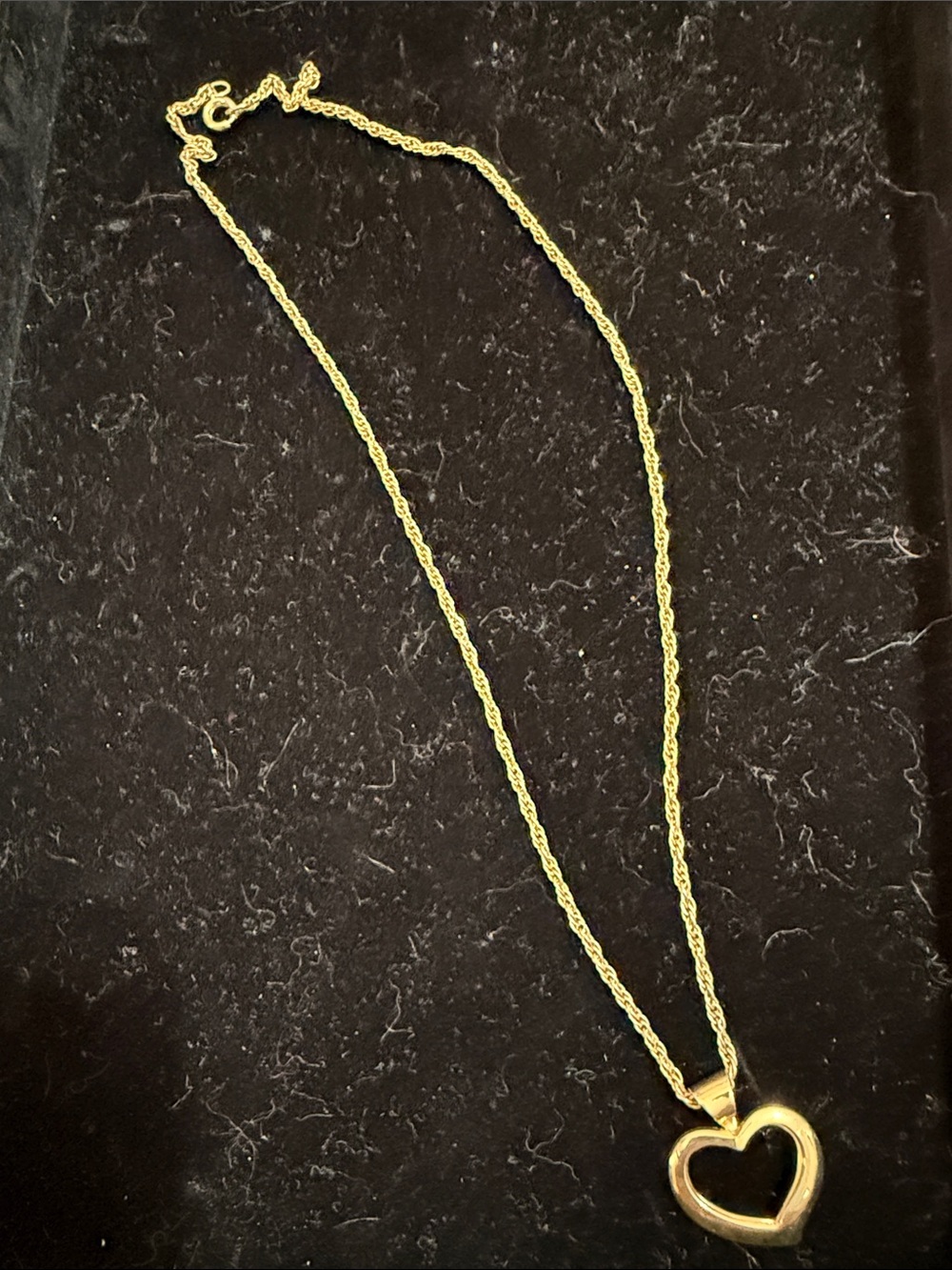 Gold Heart Pendant Necklace - Women Jewelry